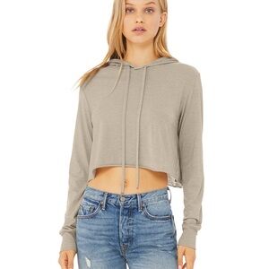 BELLA+CANVAS Solid Crop Hoodie